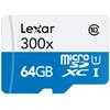 photo Lexar MicroSDXC 64 Go  High-Performance UHS-I 300x (45Mb/s) - avec adaptateur