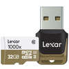 photo Lexar MicroSDHC 32 Go Professional UHS-II 1000x (150 MB/s) + lecteur de carte USB 3.0 