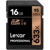photo Lexar Carte mémoire SDHC 16 Go Professional 633x - 95Mb/s
