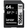 photo Lexar SDXC 64 Go Professional UHS-I 1066x (160Mb/s) U3 CL10