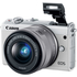 EOS M100 Blanc + 15-45mm + coque turquoise + 50GB Irista offert