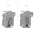 2981 HDMI and USB-C Cable Clamp pour cage 2981 EOS R5 / R6