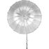 Parapluie parabolique 105cm Noir et Argent