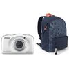 photo Nikon Coolpix W150 Blanc avec sac à dos