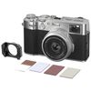 photo Fujifilm X100VI Argent avec Nisi Professional Kit
