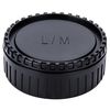 Bouchon d'objectif JJC Bouchon arrière d'objectif + de boitier pour Leica M