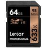 Cartes mémoires Lexar SDXC 64 Go Professional UHS-I 633x (95Mb/s)