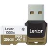 Cartes mémoires Lexar microSDXC 256 Go Professional UHS-II 1000x (150 MB/s) + lecteur de carte USB 3.0 