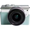 photo Canon EOS M100 Blanc + 15-45mm + coque turquoise + 50GB Irista offert