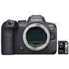 Appareil photo Hybride à objectifs interchangeables Canon EOS R6 Boitier nu + SDXC 128 Go