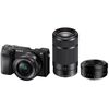 Appareil photo Hybride à objectifs interchangeables Sony Alpha 6100 + 16-50mm + 55-210mm + TTartisan AF 27mm F2.8
