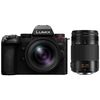 Appareil photo Hybride à objectifs interchangeables Panasonic Lumix DC-G9 II + 12-35mm F2.8 Leica + 35-100mm F2.8 Leica