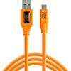 photo Tether Tools Câble USB 3.0 Vers USB-C 4.6m Orange