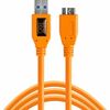 photo Tether Tools Câble USB 3.0 vers Micro-B 4.6m - Orange