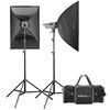 photo Walimex KIT 2 flashs 300 Ws Studioset VE 3.3 Excellence + accessoires
