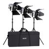 Kits lumière continue Hedler Kit 3 torches Fresnel Profilux LED 1000 - HED5601